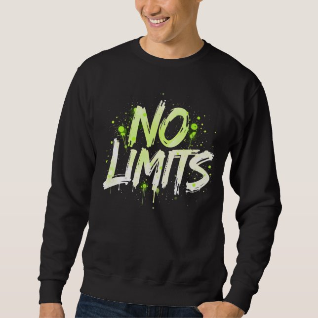 Moletom No Limits – Bold Graffiti Streetwear Design (Frente)