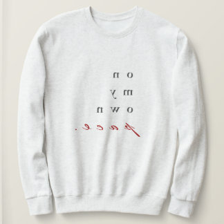 Moletom no meu próprio ritmo! tipografia inversa motivacio