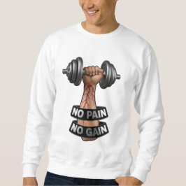 Moletom NO PAIN NO GAIN – Hardcore Gym Motivation Design