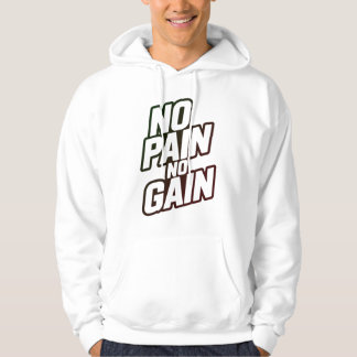 Moletom No Pain No Gain Hoodie – Motivational Gym Workout 