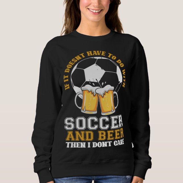 Moletom No soccer no beer no thanks (Frente)