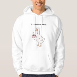 Moletom No Talkie Before Coffee – Funny Duck Coffee Lover 