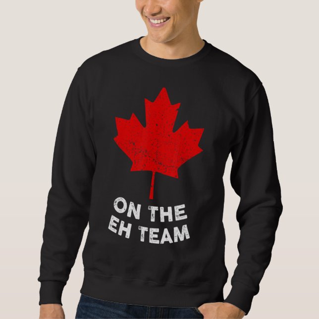 Moletom No Time Eh Canada Day Maple Leaf Canadian Flag (Frente)