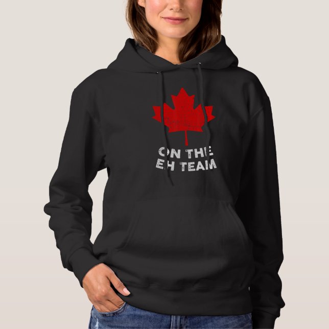 Moletom No Time Eh Canada Day Maple Leaf Canadian Flag (Frente)
