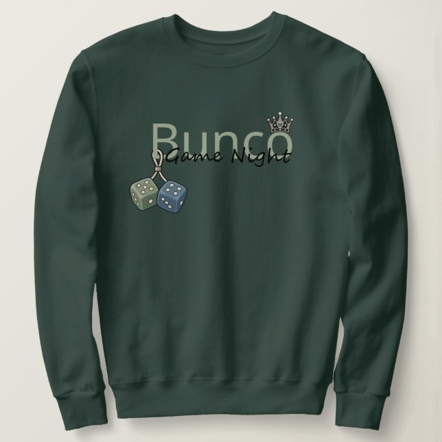 Moletom Noite de Jogo de Bunco  (Frente do Design)