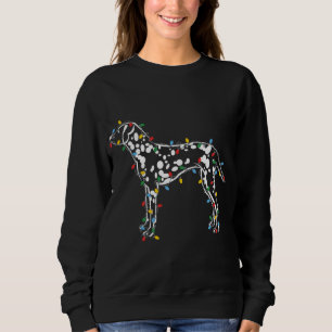 Moletom Noite de Natal Cachorro Dalmaciano Lover Ugly Swea