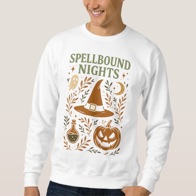 Moletom Noites de Ortografia no Halloween (Frente)