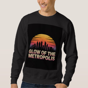 Moletom Noites Silhueta da Skyline Nova York
