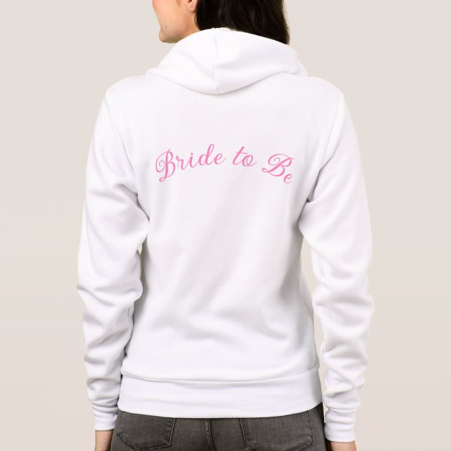 Moletom Noiva das mulheres para ser Hoodie (Verso)