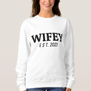 Moletom Noiva Personalizada Wifey/Husby, Presente de Fianc