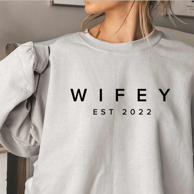 Moletom Noiva Personalizada Wifey/Husby, Presente de Fianc (Criador carregado)