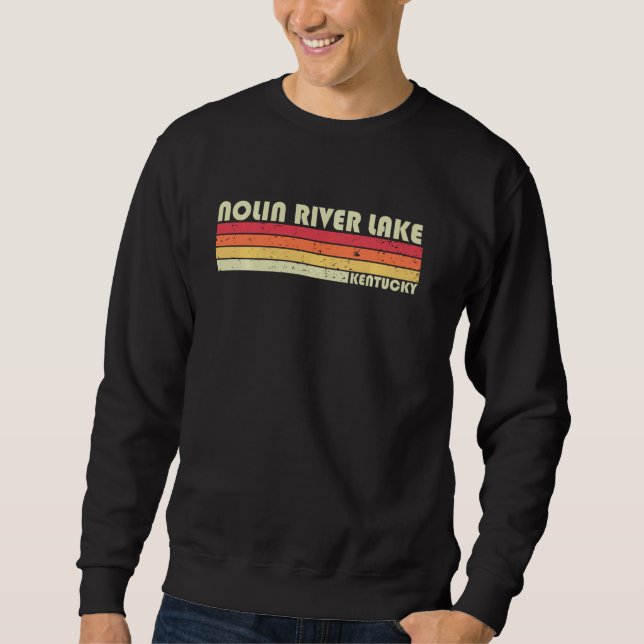 Moletom Nolin River Lake Kentucky Funny Camping Su (Frente)