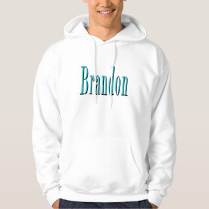 Moletom Nome Aqua Blue Brandon,