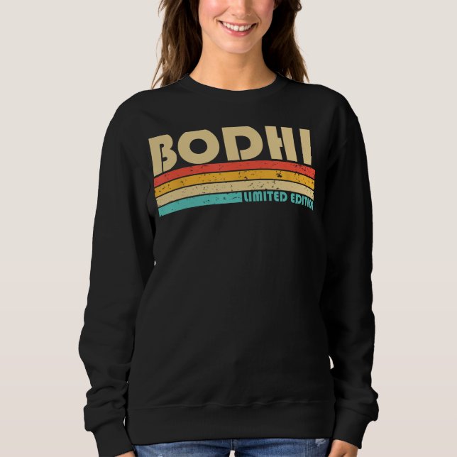 Moletom Nome BODHI Nome Personalizado Funny Retro Vintage  (Frente)