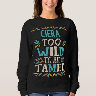 Moletom Nome CIERA Fofo Retro Girls Wildflower CIERA Nome