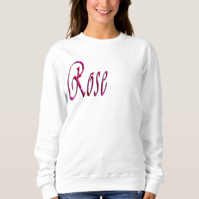 Moletom Nome de Meninas Rosa, (Frente)