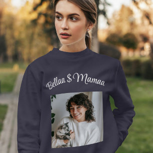 Moletom Nome de Roteiro de Foto Personalizado para Amante 