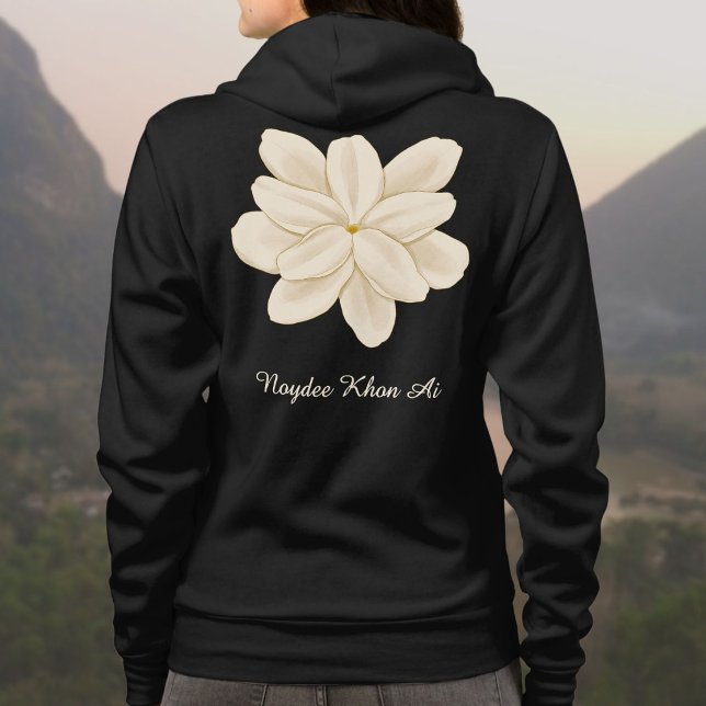 Moletom Nome Flor Branca de Jasmim Frente e Verso (Criador carregado)