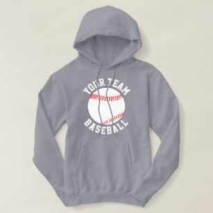 Moletom Nome ou Texto da Equipe Baseball Personalizada