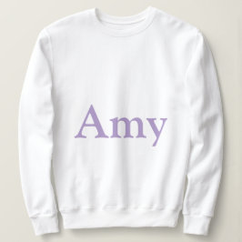 Moletom Nome personalizado Amy White Women's Sweatshirt