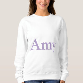 Moletom Nome personalizado Amy White Women's Sweatshirt