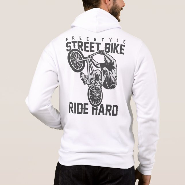 Moletom Nome personalizado Bicicleta de Rua (Verso)