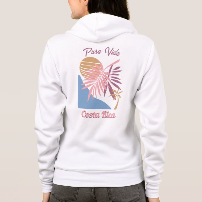 Moletom Nome Personalizado Costa Rica Motto Pura Vida (Verso)