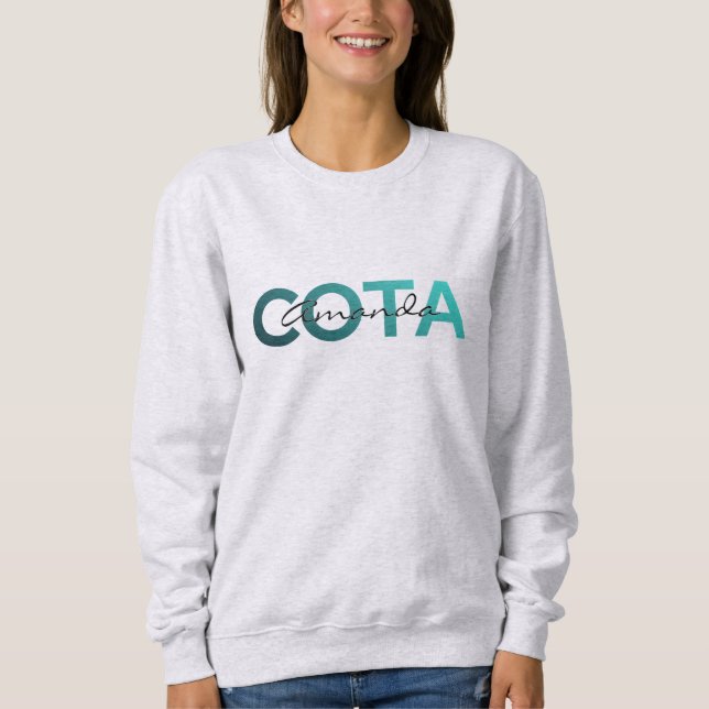 Moletom Nome Personalizado COTA (Frente)
