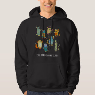Moletom Nome Personalizado da Família Monster