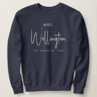 Nome Personalizado da Sra. Black Script Bridal New