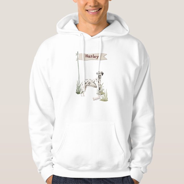Moletom Nome Personalizado Dálmata Pet Cão (Frente)