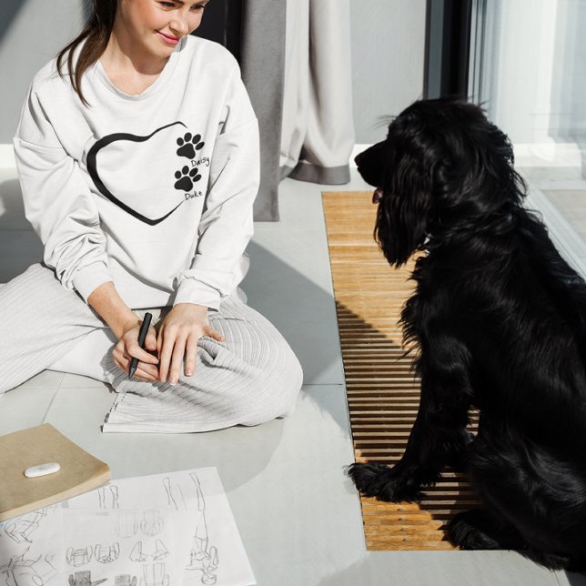 Moletom Nome personalizado de cão Cão Cachorro Mamãe Prese (Criador carregado)