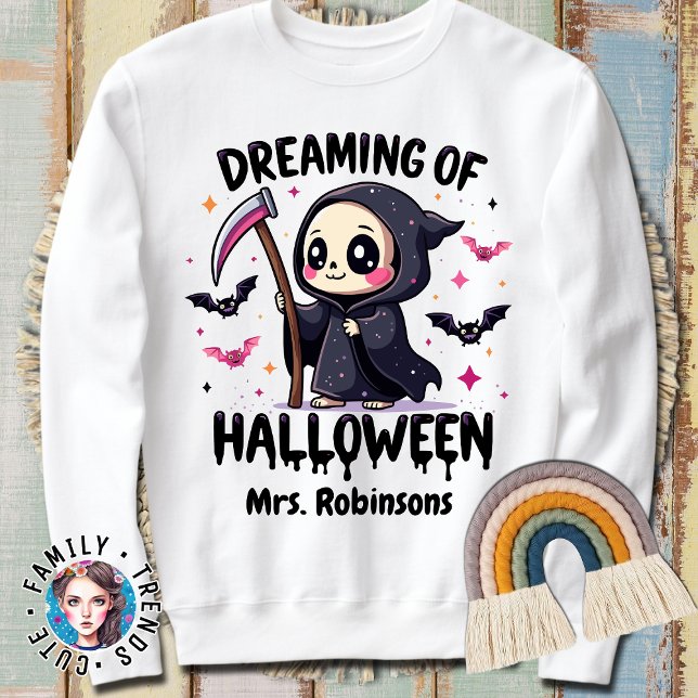 Moletom Nome personalizado de Kawaii Sonhando com o Dia da (Criador carregado)