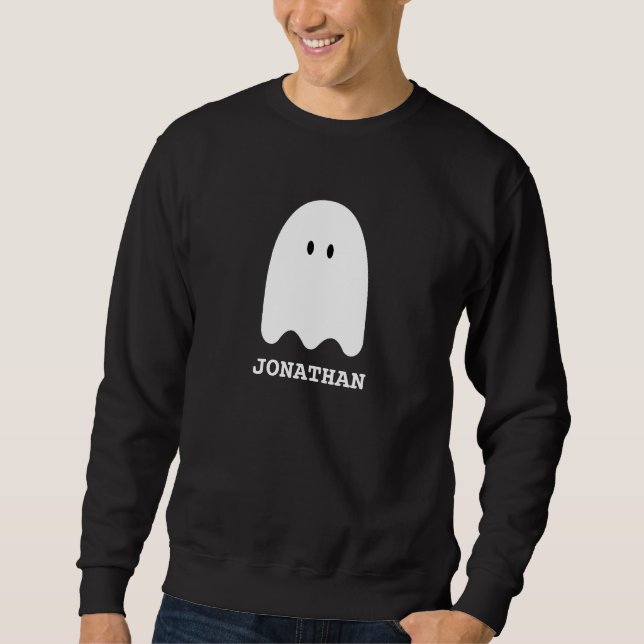 Moletom Nome Personalizado do Fantasma do Halloween boo sp (Frente)