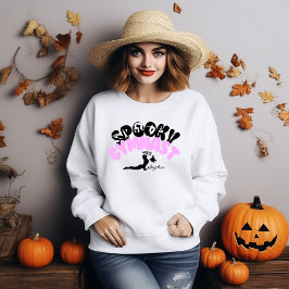 Moletom Nome Personalizado do Gymnast Spooky Dif Halloween