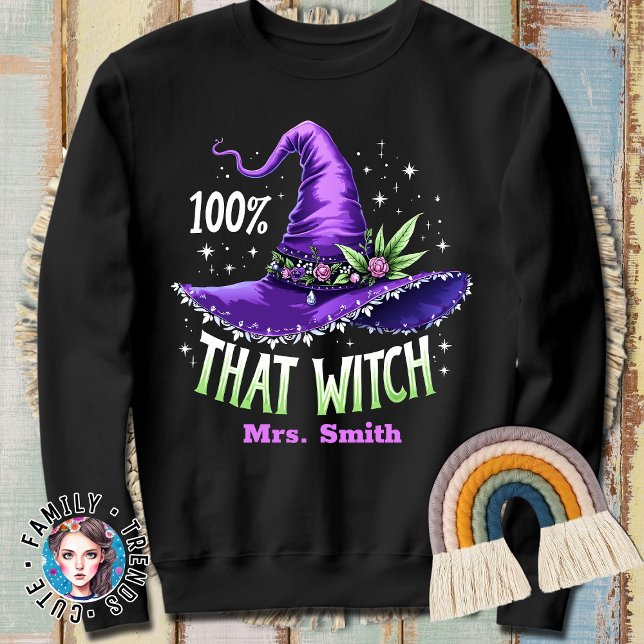 Moletom Nome Personalizado Do Halloween 100% Que Feiticeir (Criador carregado)