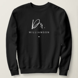 Moletom Nome Personalizado Dr. Mínimalista Doutorado