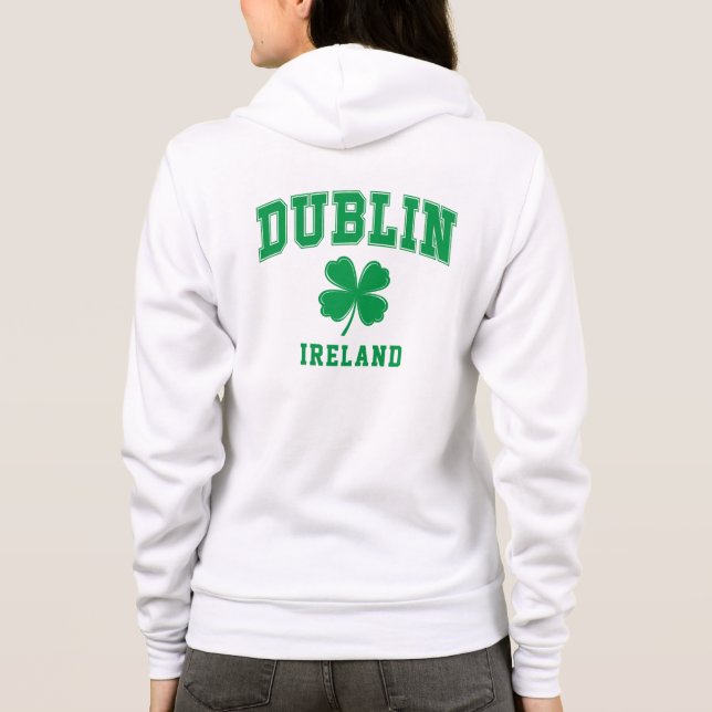 Moletom Nome personalizado Dublin Irlanda (Verso)
