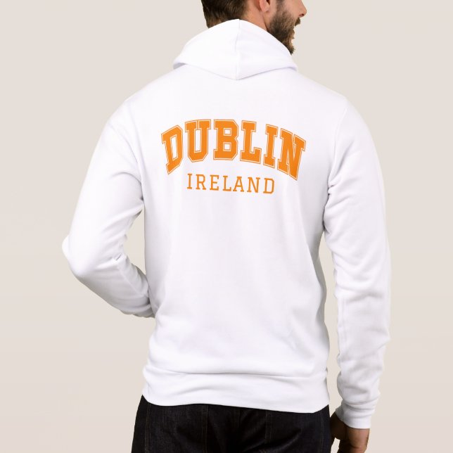 Moletom Nome personalizado Dublin Irlanda (Verso)
