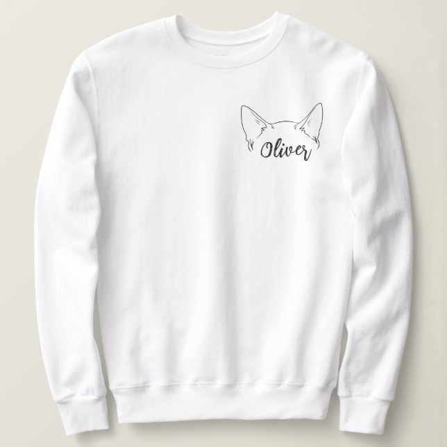 Moletom Nome Personalizado Ocicat Cat Mãe (Frente do Design)