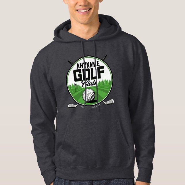 Moletom Nome personalizado profissional de golfe taco de g (Frente)