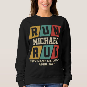 Moletom Nome Personalizado Retro Maratona Suporte Mulheres