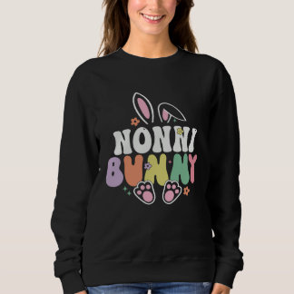 Moletom Nonni Bunny Women Easter Day Rabbit Grandma Family