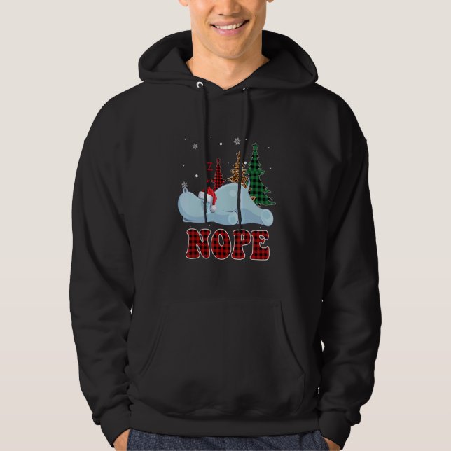 Moletom Nope Hippo Tree Buffalo Red Xadrez Leopard Christm (Frente)