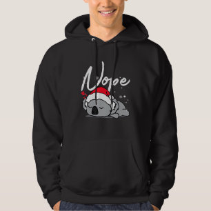 Moletom Nope Lazy Koala Dorme Pijama De Natal Engraçado