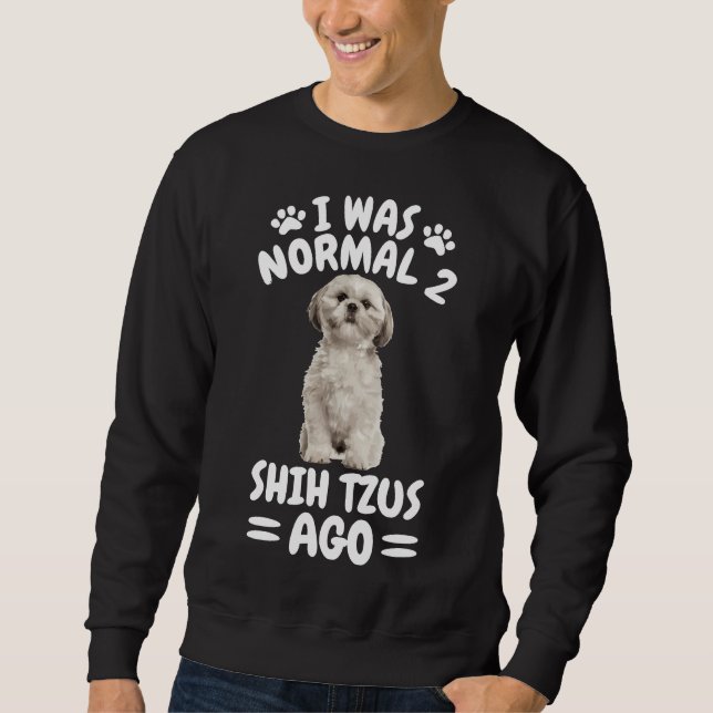 Moletom Normal Dois Shih Tzus Ago Shih Tzu Fitting Scoop (Frente)