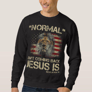 Moletom Normal não está voltando Jesus é Revelação 14