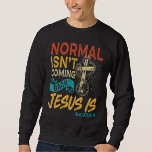 Moletom Normal não está voltando Jesus é Revelação Bíblia