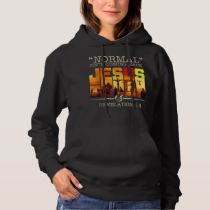 Moletom Normal Não Está Voltando Jesus É Vintage Cross T