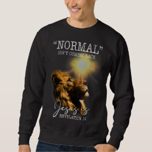 Moletom Normal não está voltando, mas Jesus é Cristo cruza